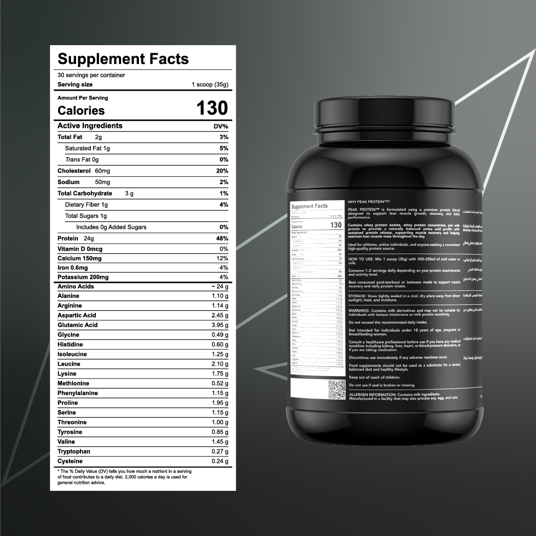 Peak Whey Concentrate — Premium Blend